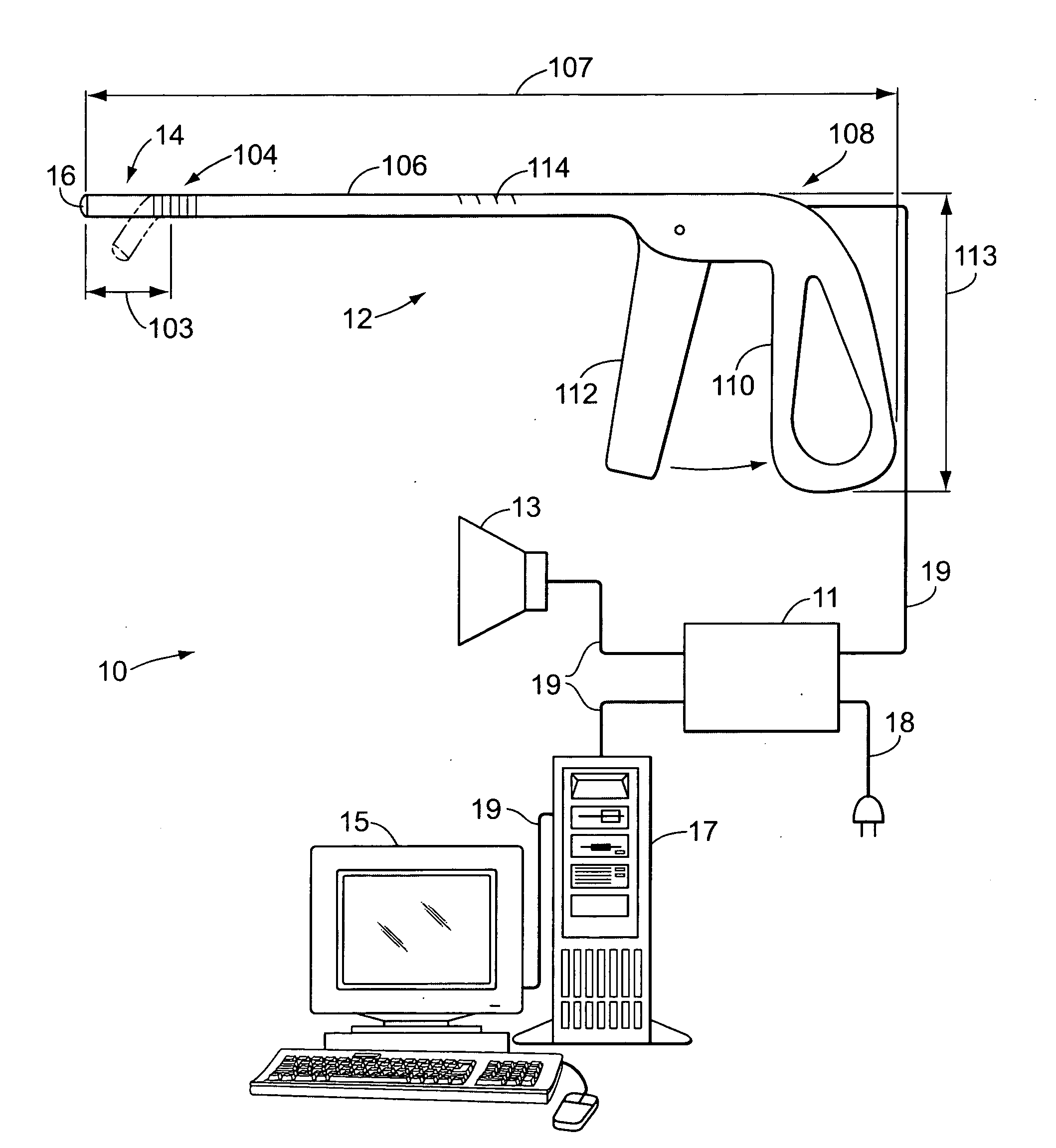Method and apparatus for monitoring blood flow to the hip joint