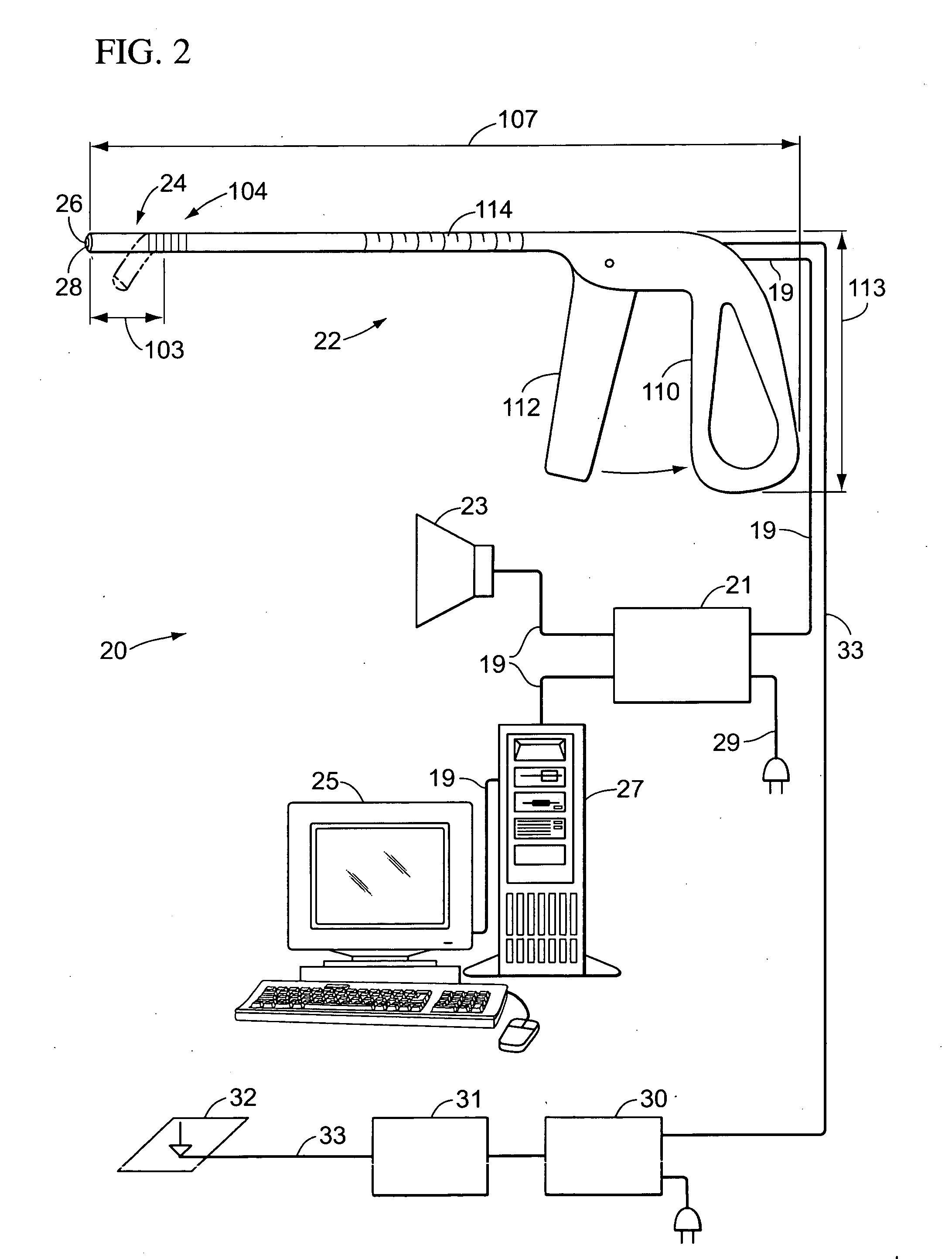 Method and apparatus for monitoring blood flow to the hip joint