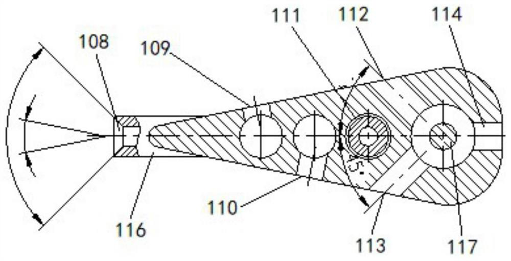 Measuring device for aerodynamic parameters of engine flow field