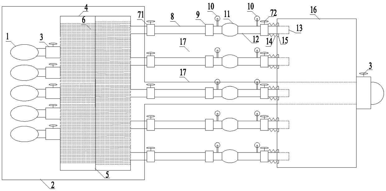 Multi-function hydraulic characteristic and cavitation performance test device of valve