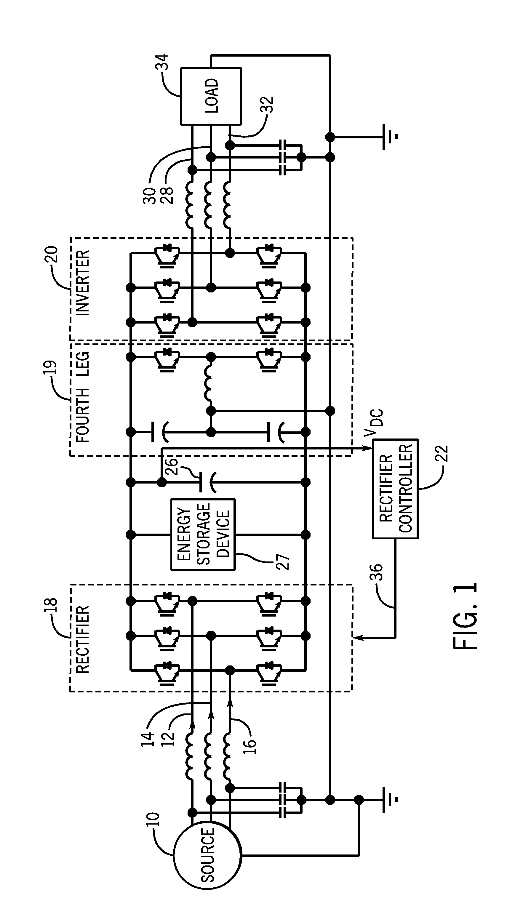 Systems and Methods for Balancing UPS Source Currents During Unbalanced Load Transient Conditions
