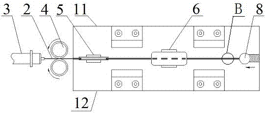 Automatic wire-feeding friction stir welding method for butt joint of dissimilar metal materials