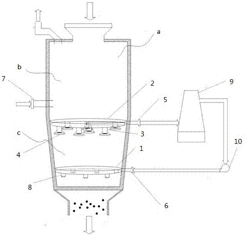 Shaft furnace cooling air pipeline system
