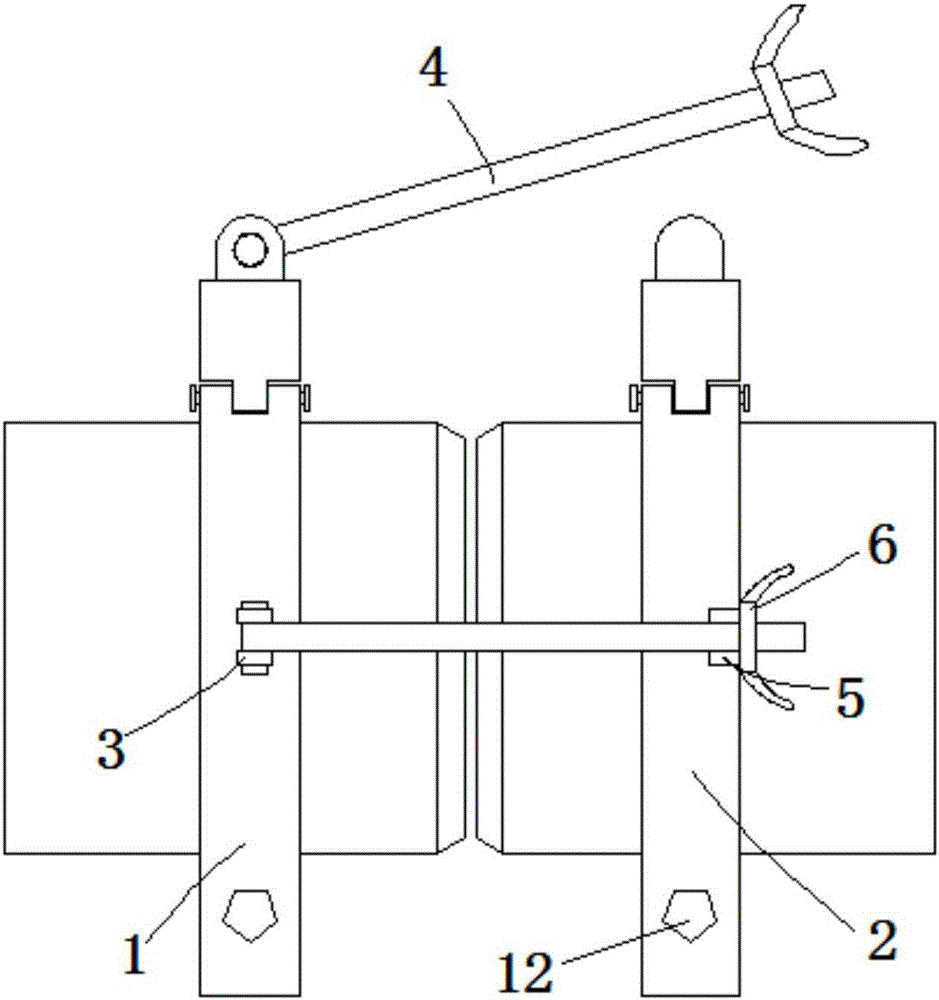 Butt-joint location device for mechanical part welding