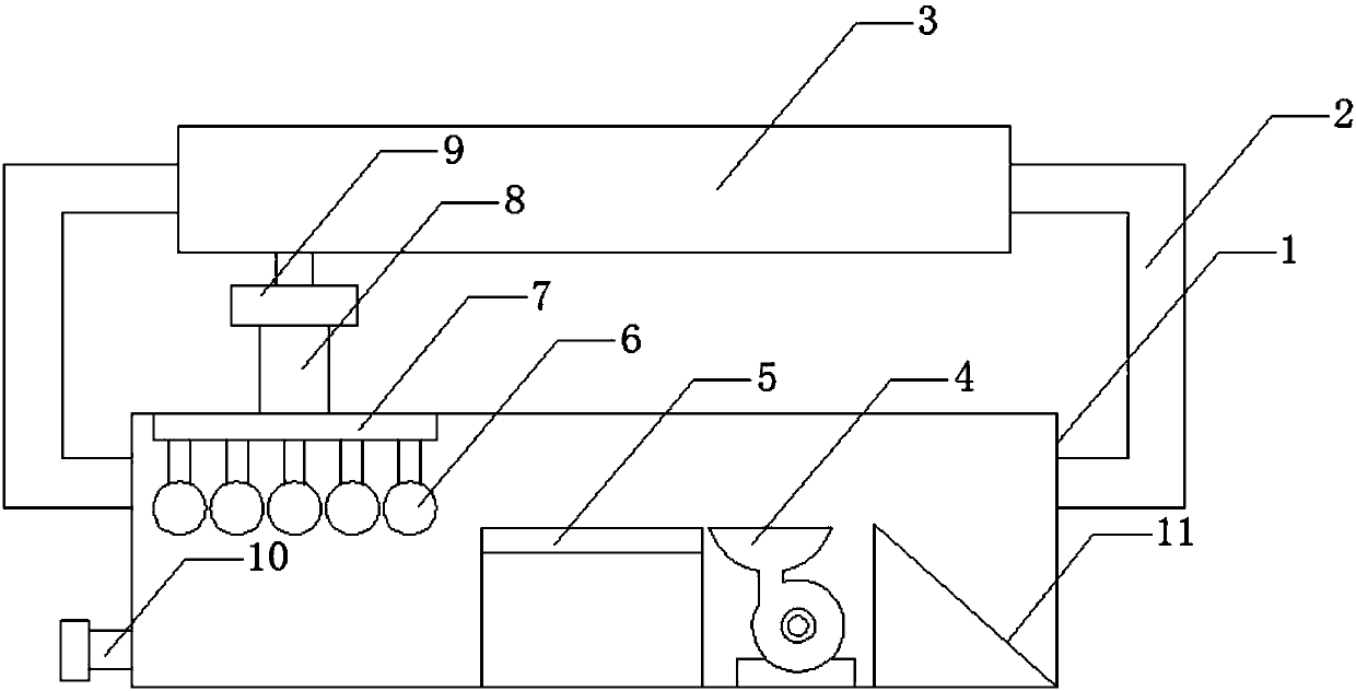 Painting device for processing paperboard strips