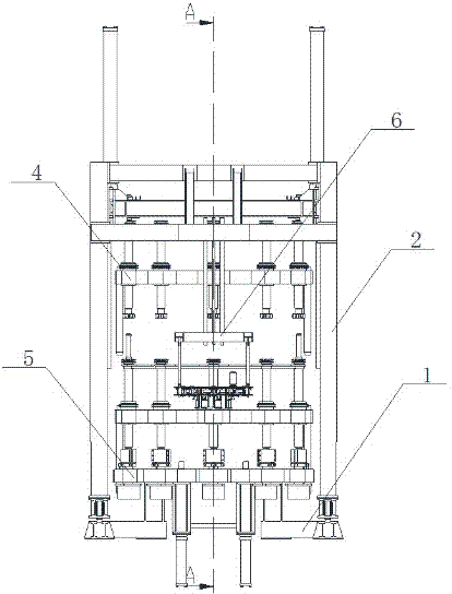 Novel multi-mould structure hydraulic-type tyre vulcanizer