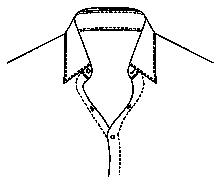 Three-dimensional method of shirt front collar