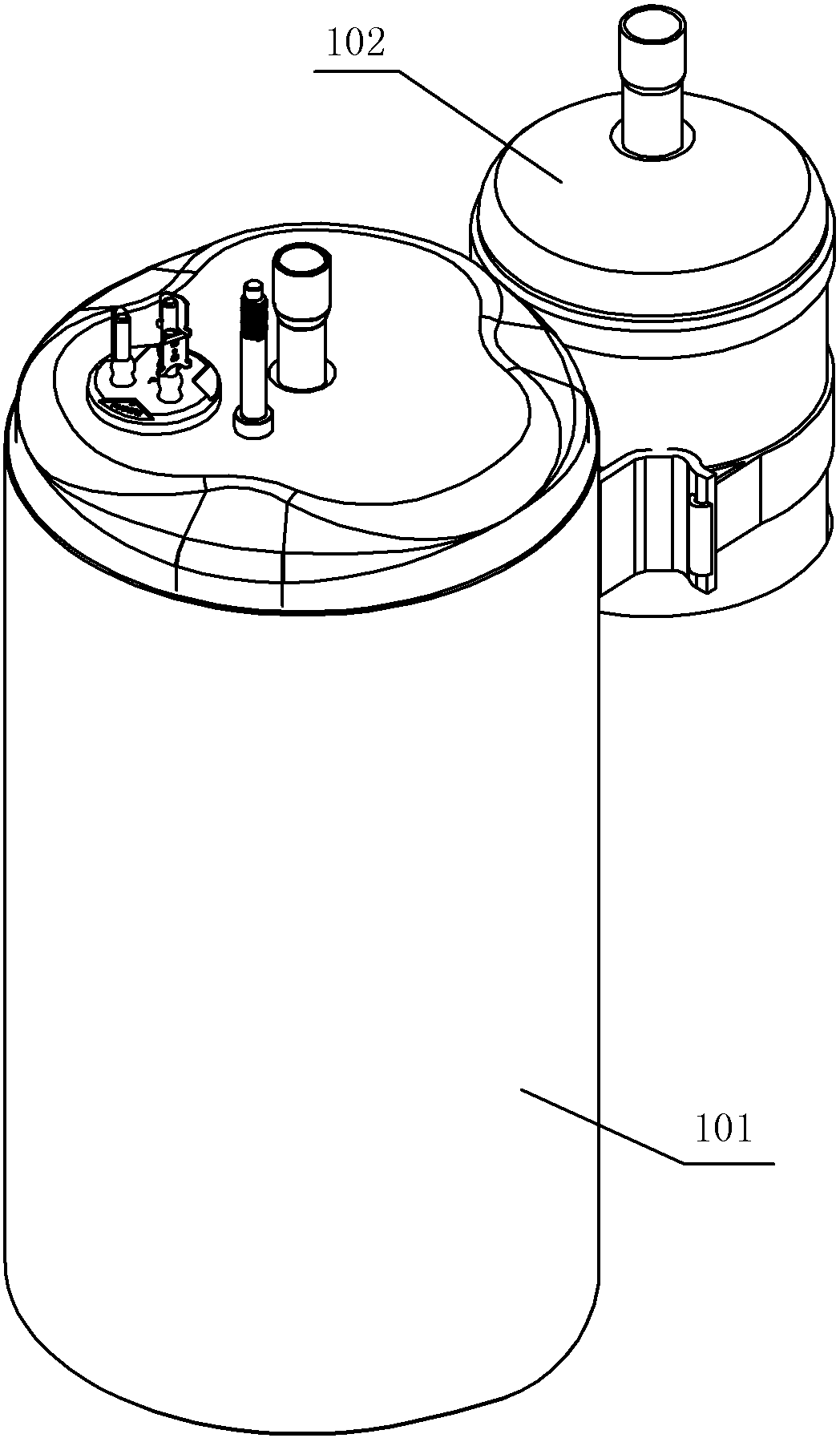 A compressor positioning device