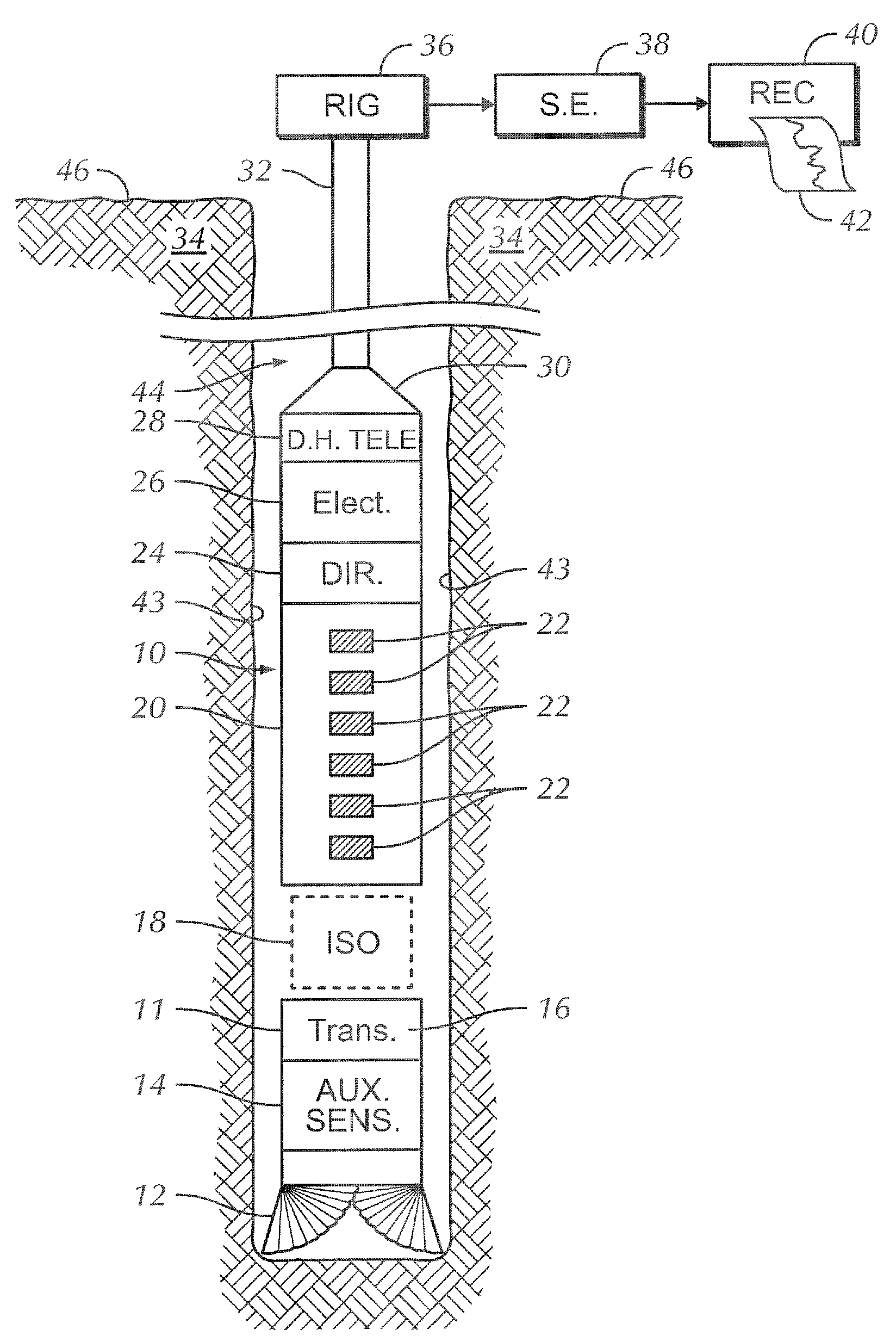 Monopole acoustic transmitter ring comprising piezoelectric material
