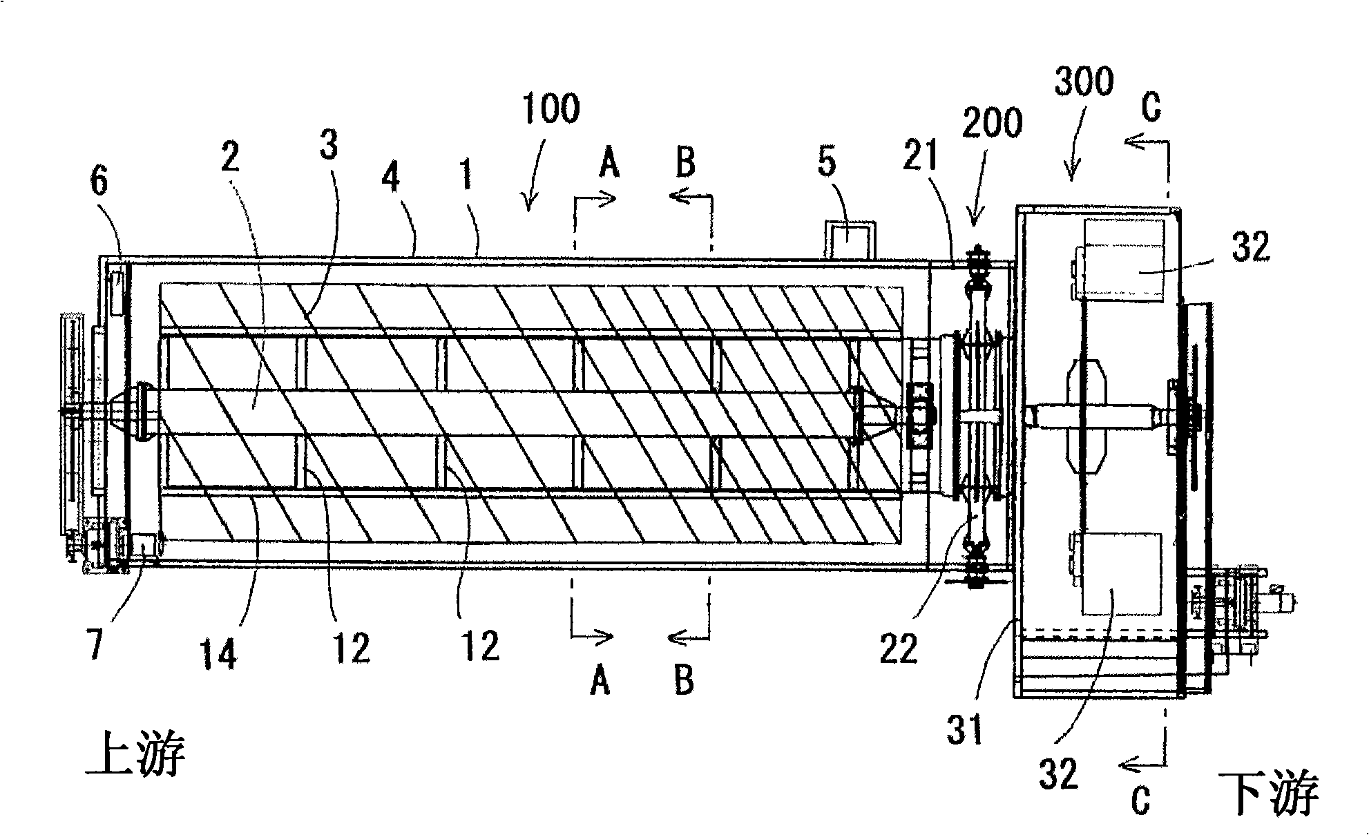 Sand classifying-conveying-dehydrating device