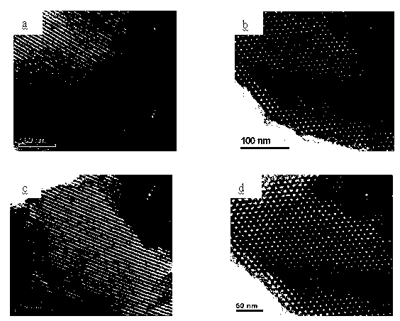 Nanocomposite material possessing two-dimensional pore passage structure and its preparation method