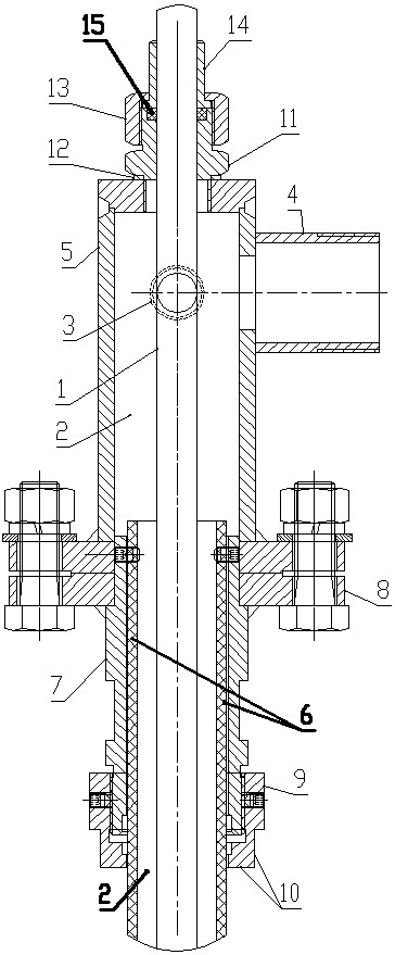 Mining downward drilling, water draining, slag discharging and extraction integrated equipment and gas extraction method