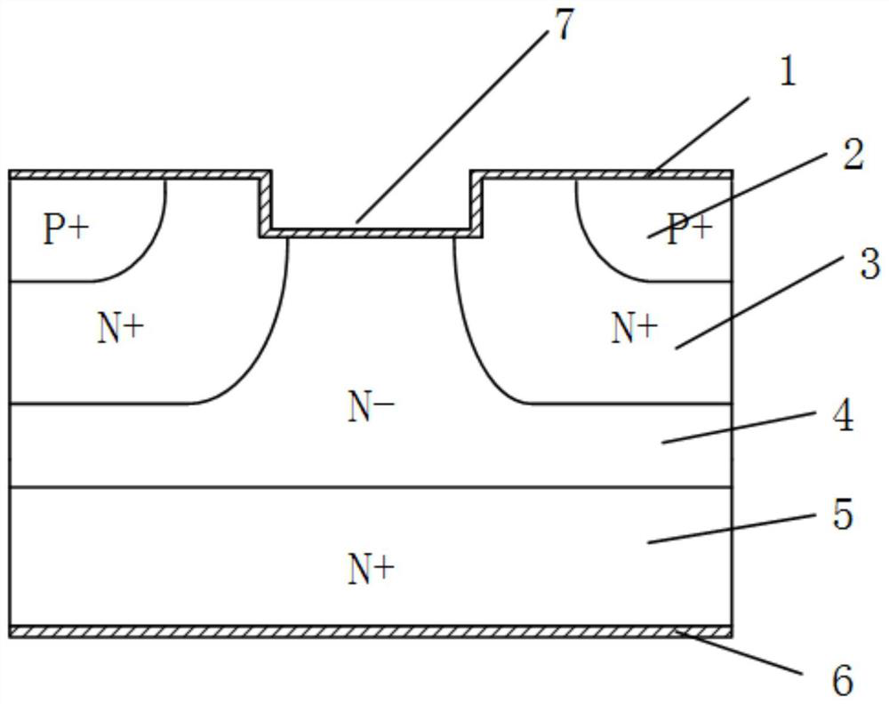 A kind of sic MPS diode device and preparation method thereof