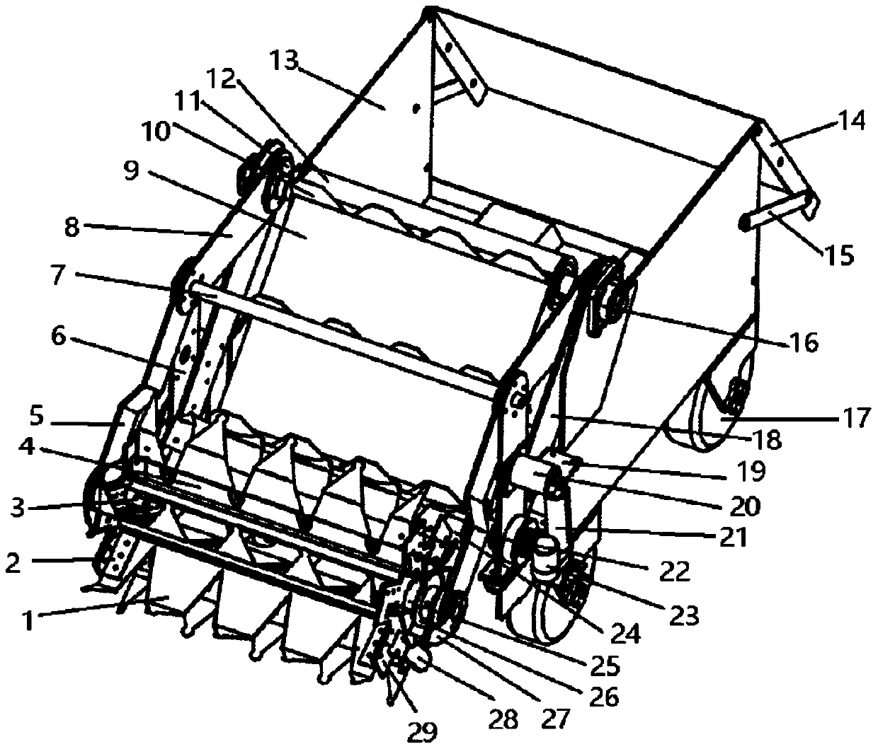 Automatic pineapple picking collection device