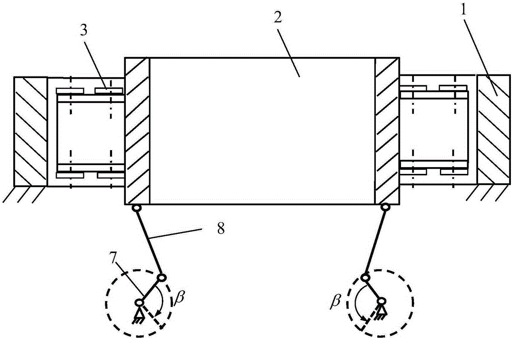 Swing type bilateral non-sine drive device of continuous casting crystallizer