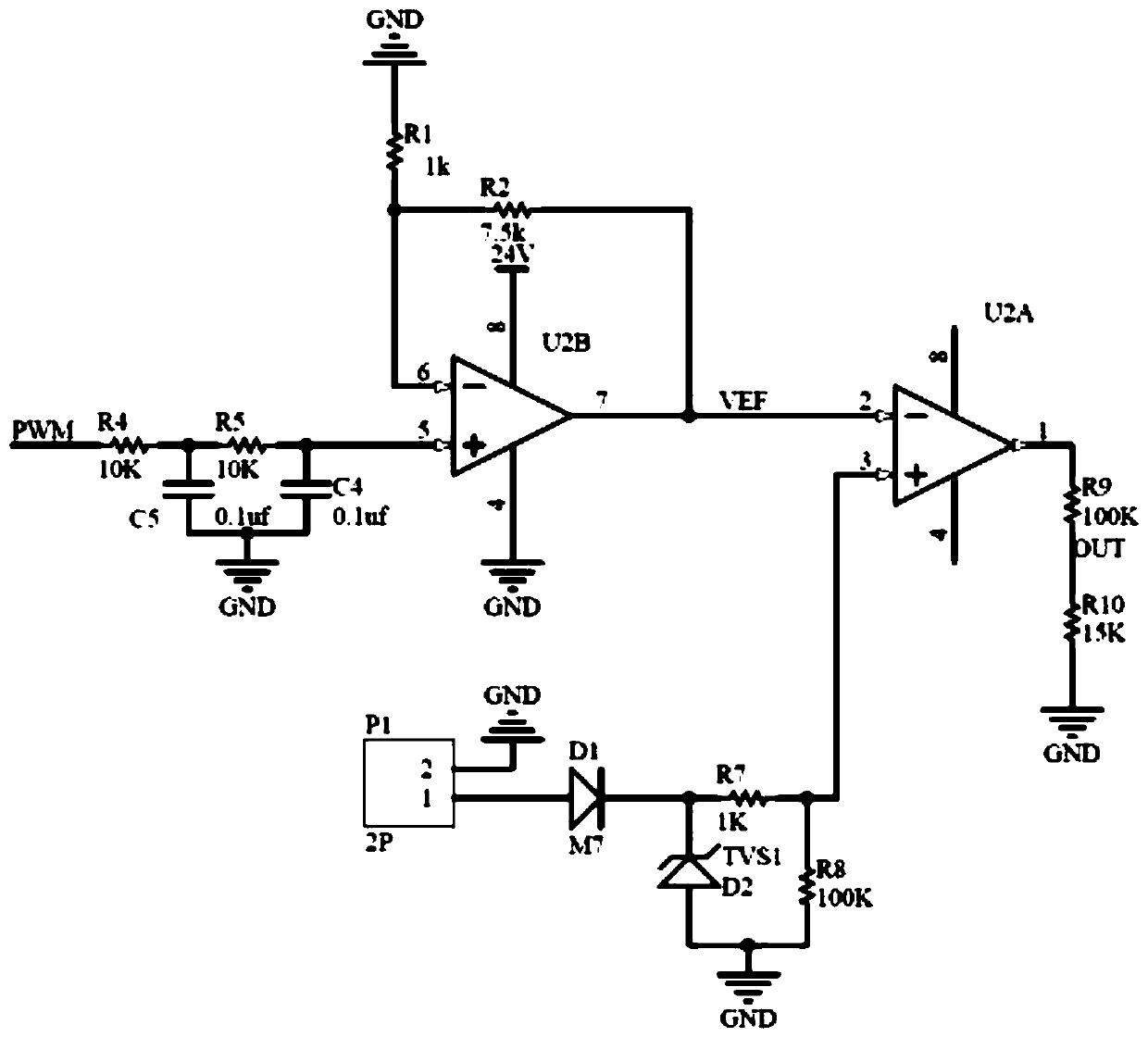 Adjustable trigger voltage pulse width control circuit