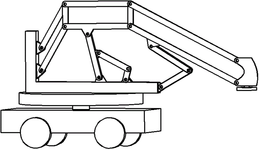 Thirteen-rod controllable stacking mechanism