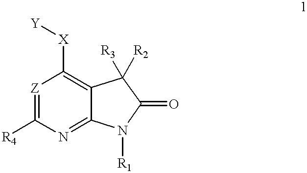 4-substituted 7-aza-indolin-2-ones and their use as protein kinase inhibitors