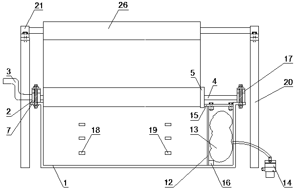 Test device and test method for simulating soil mass column hole expansion