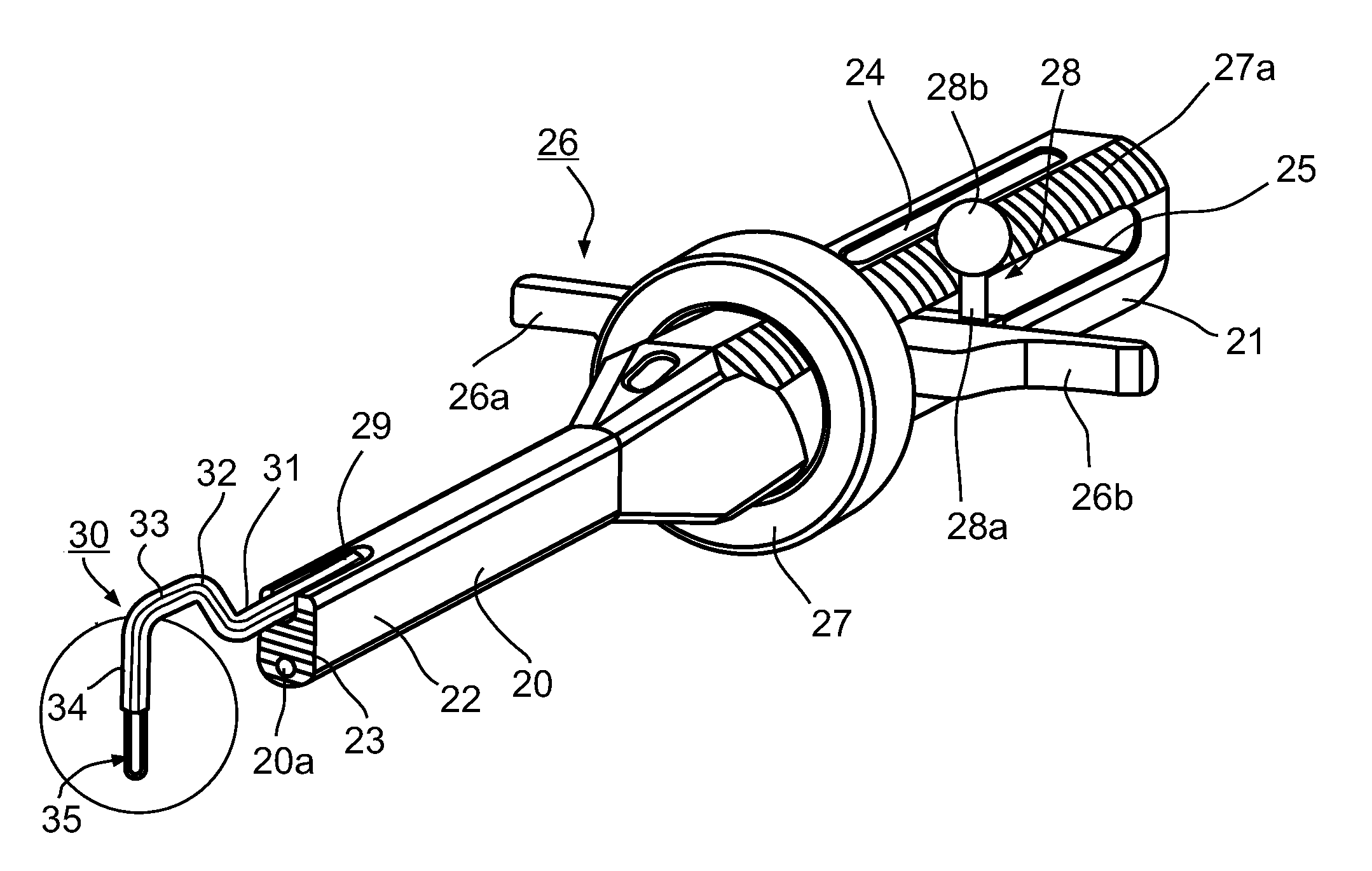 Medical apparatus and method for attaching a suture to a bone