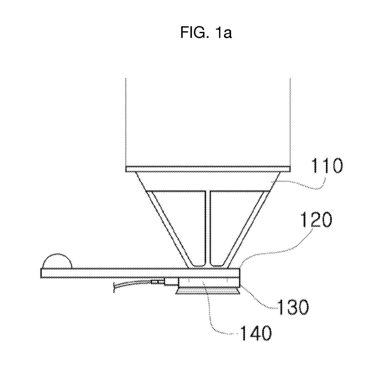 Vision correction surgery laser adaptor which creates laser beam non-irradiated region