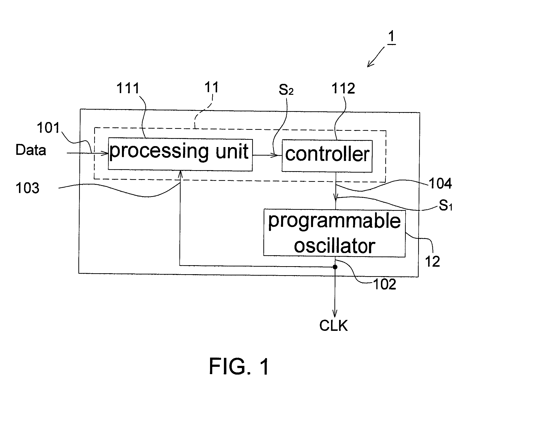 Frequency calibration device and method for programmable oscillator