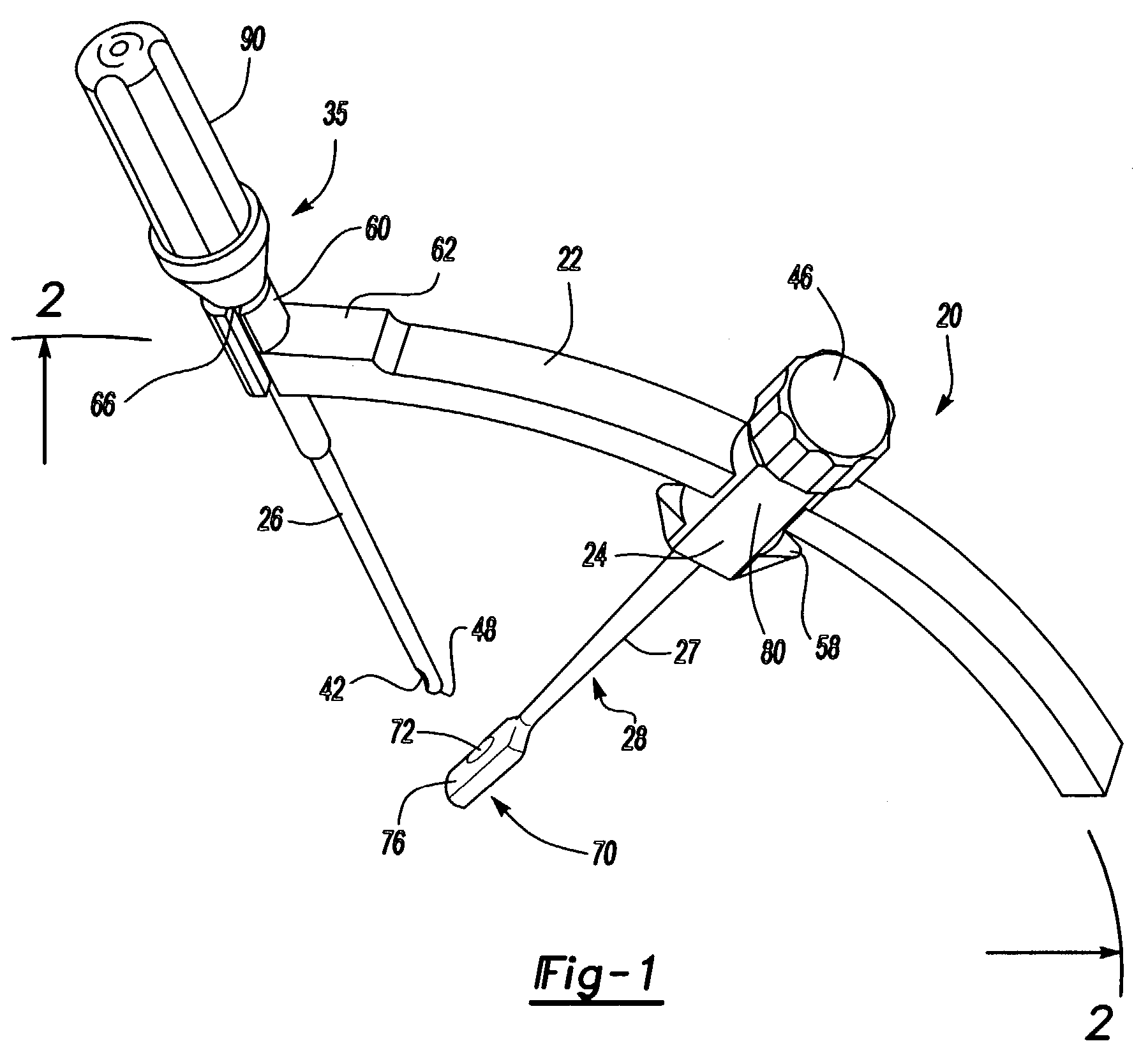 Device and method to assist in arthroscopic repair of detached connective tissue