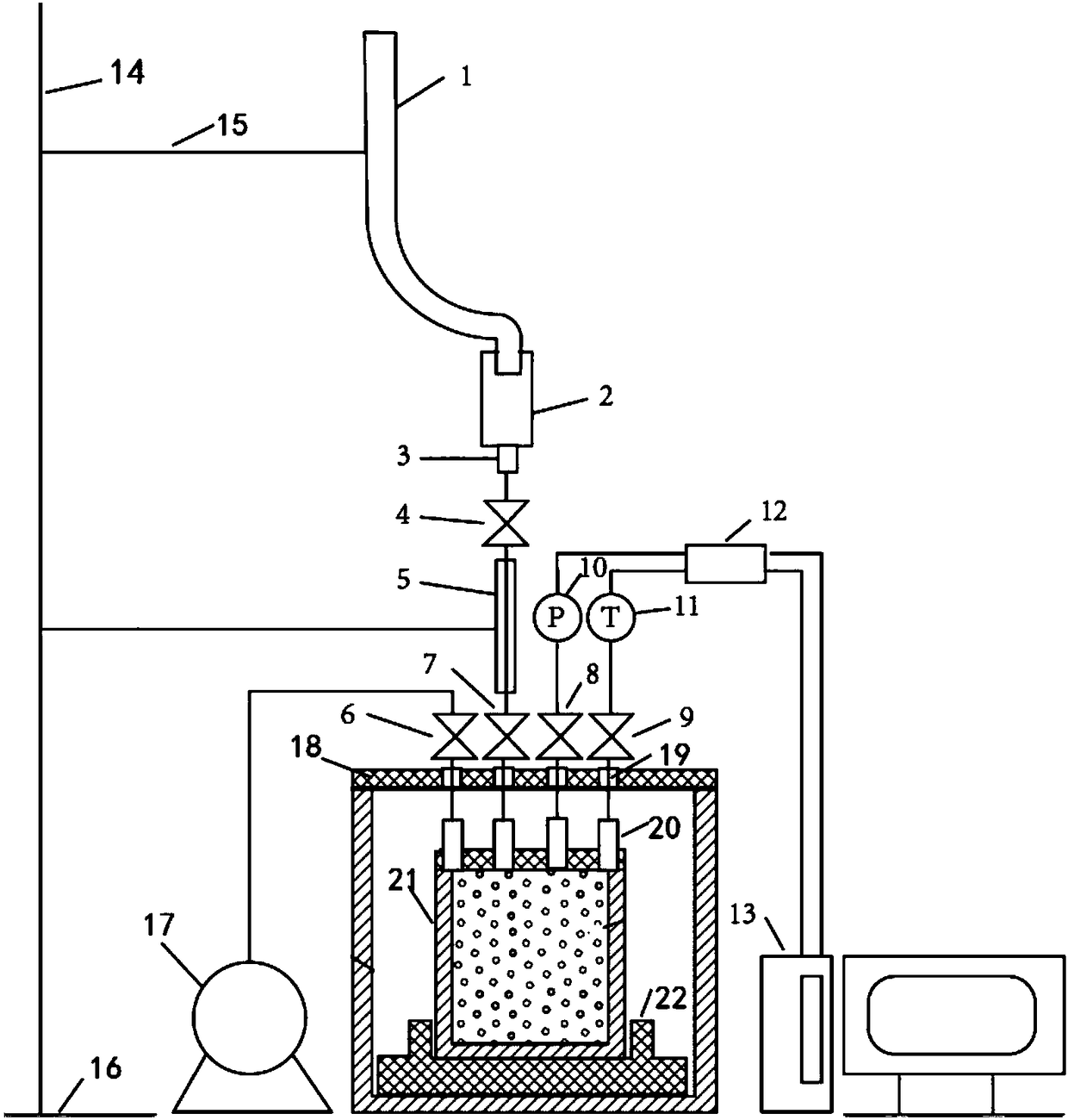 Device and method of shale saturated water