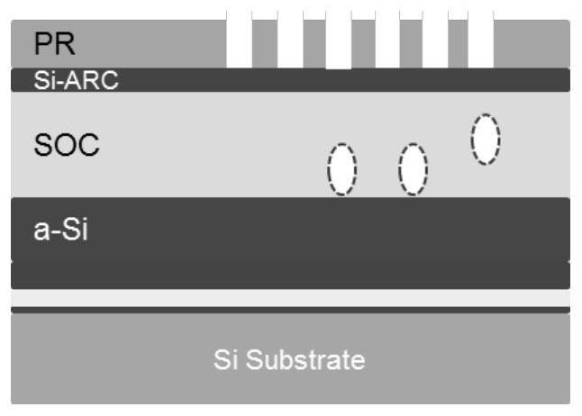 Optimization method for improving photoetching defects caused by water adsorption of front-layer film in photoetching