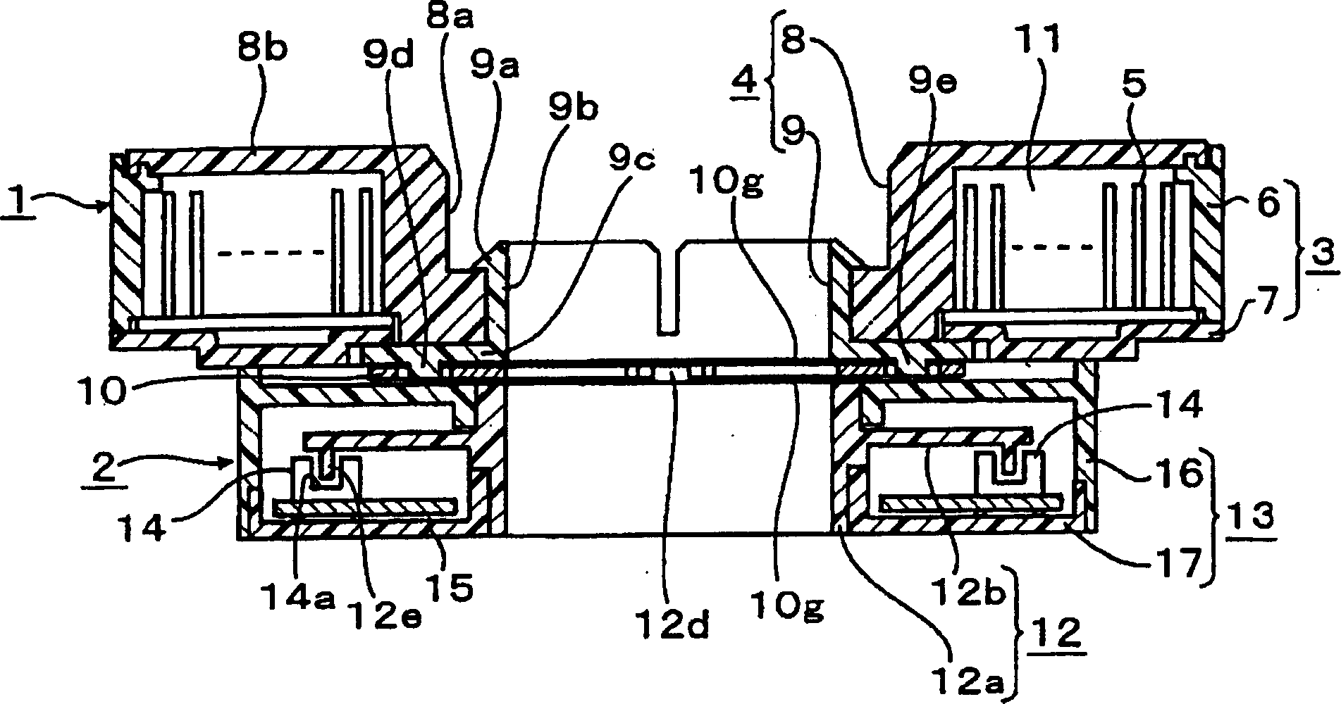 Connecting structure of rotary connector and steering angle sensor