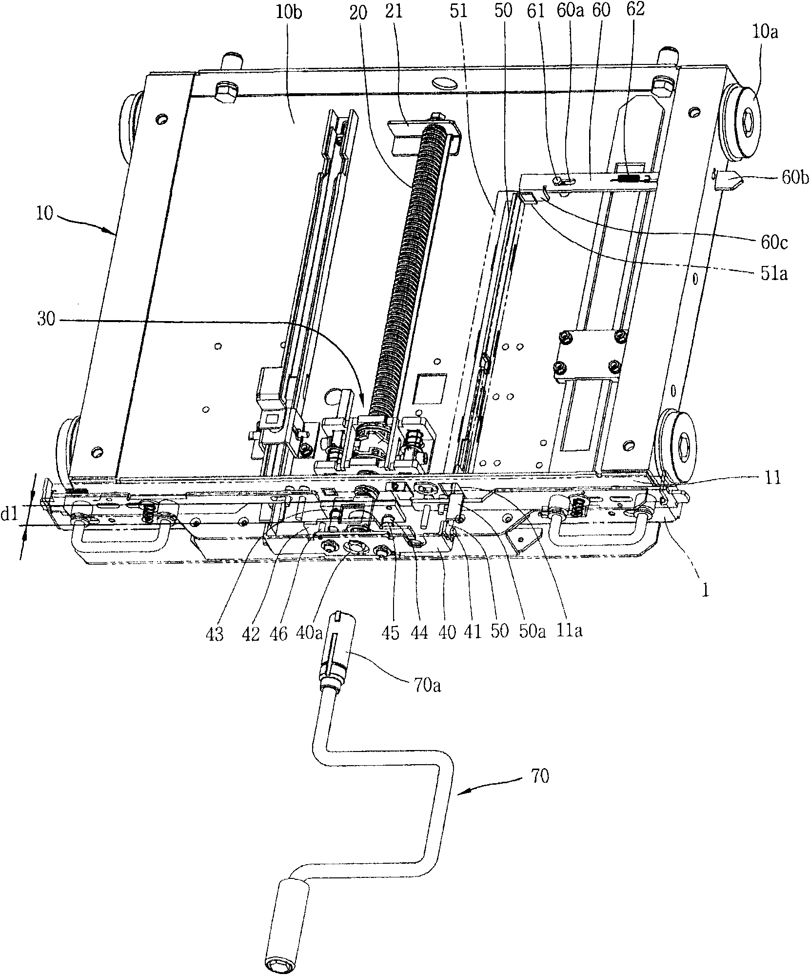 Interlock apparatus of ground switch for vacuum circuit breaker
