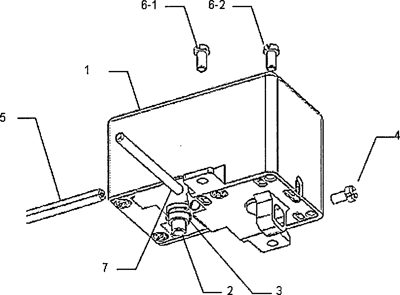 Vertical electronic lock used for conduction charging