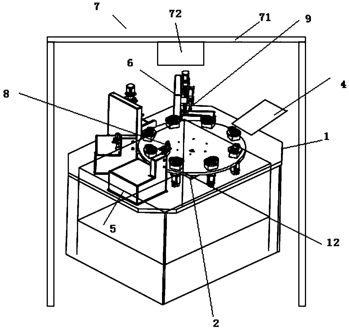 A casting paint drying device