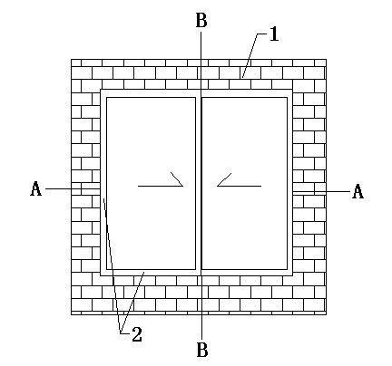 Wall window construction method