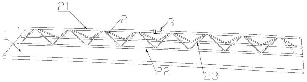 Steel bar truss structure resisting downwarping through upper chord jacking device and application of steel bar truss structure