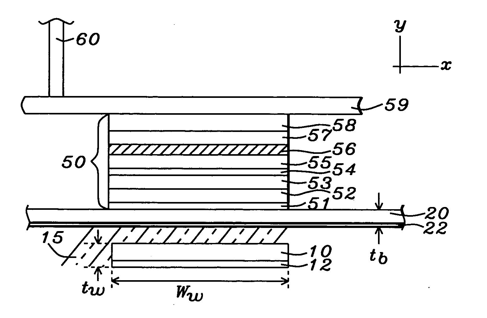 Magnetic random access memory array with proximate read and write lines cladded with magnetic material