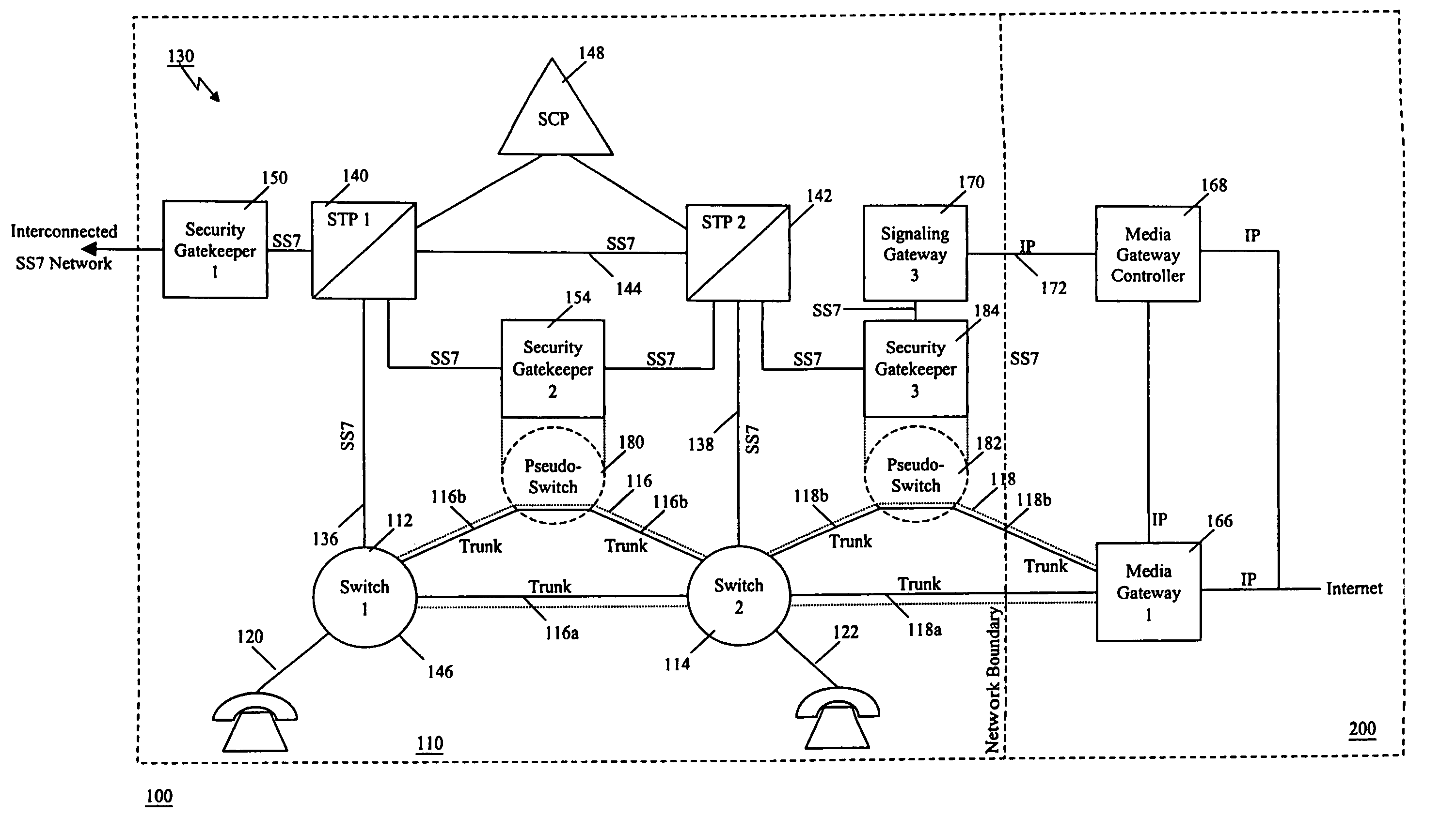 Method and apparatus for in context mediating common channel signaling messages between networks