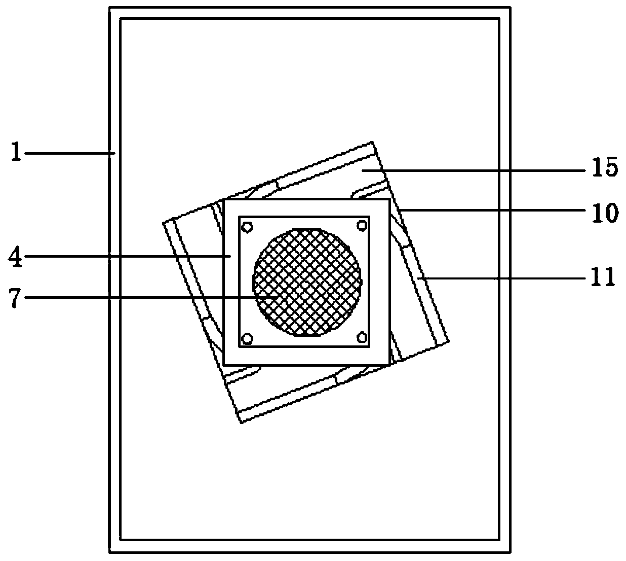 FFU four-air-duct box structure