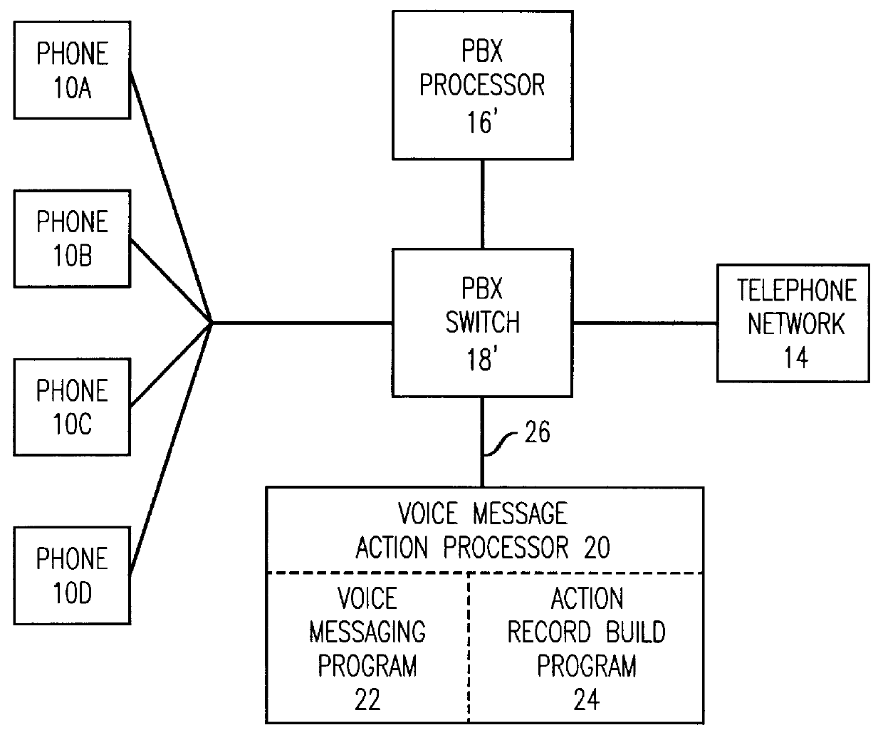 Background speech recognition for voice messaging applications