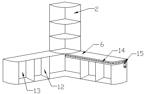 Combined type balcony cabinet