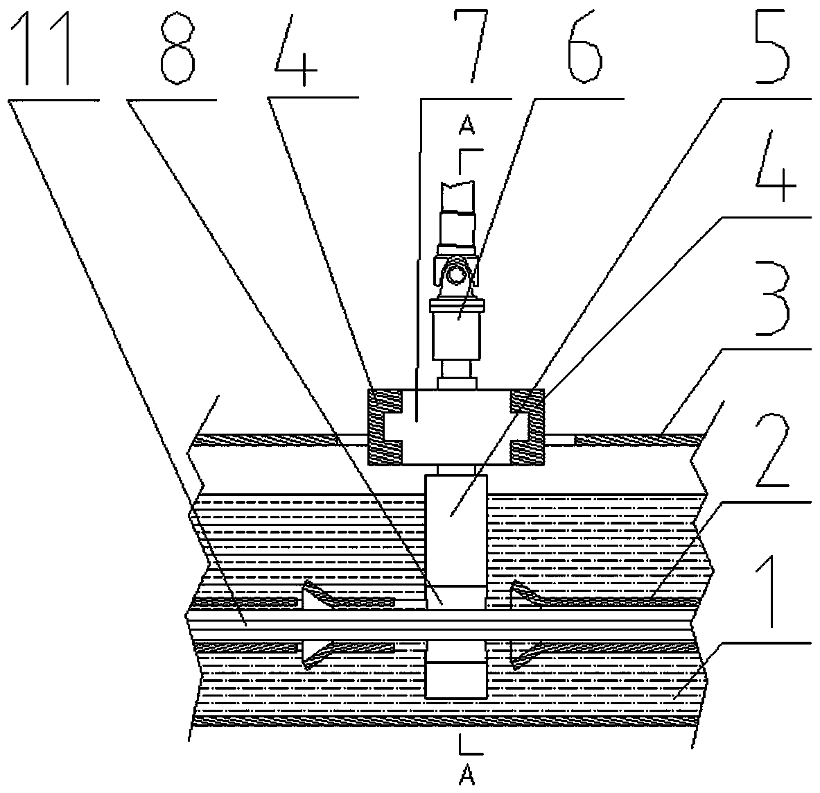 Assist device for multiple split rolled pieces to pass through water