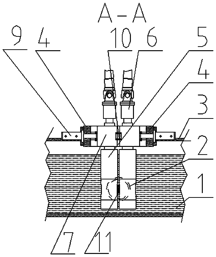 Assist device for multiple split rolled pieces to pass through water