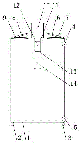 Building metal support pipe derusting device