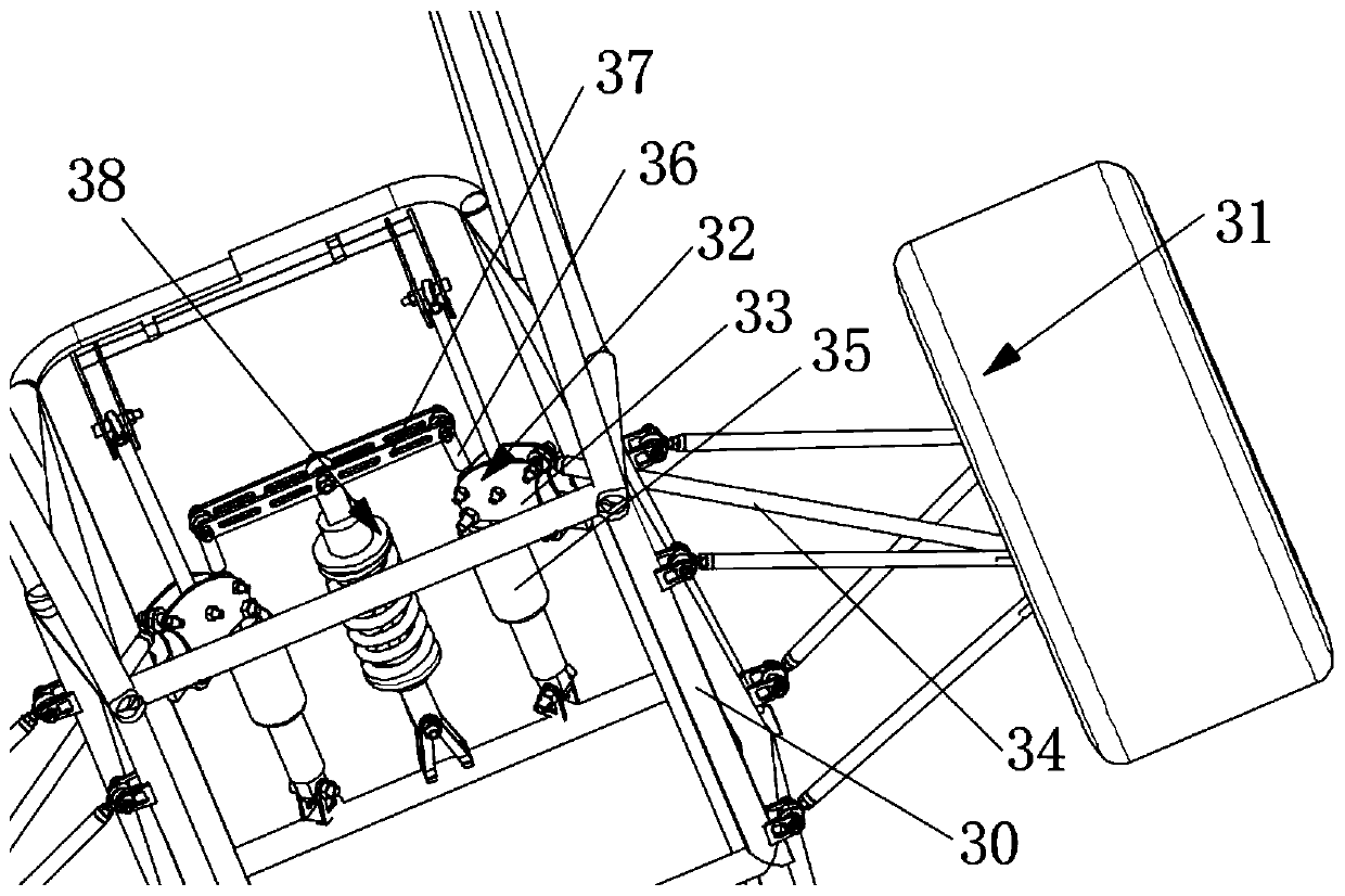 Variable-rigidity third damping suspension for formula car