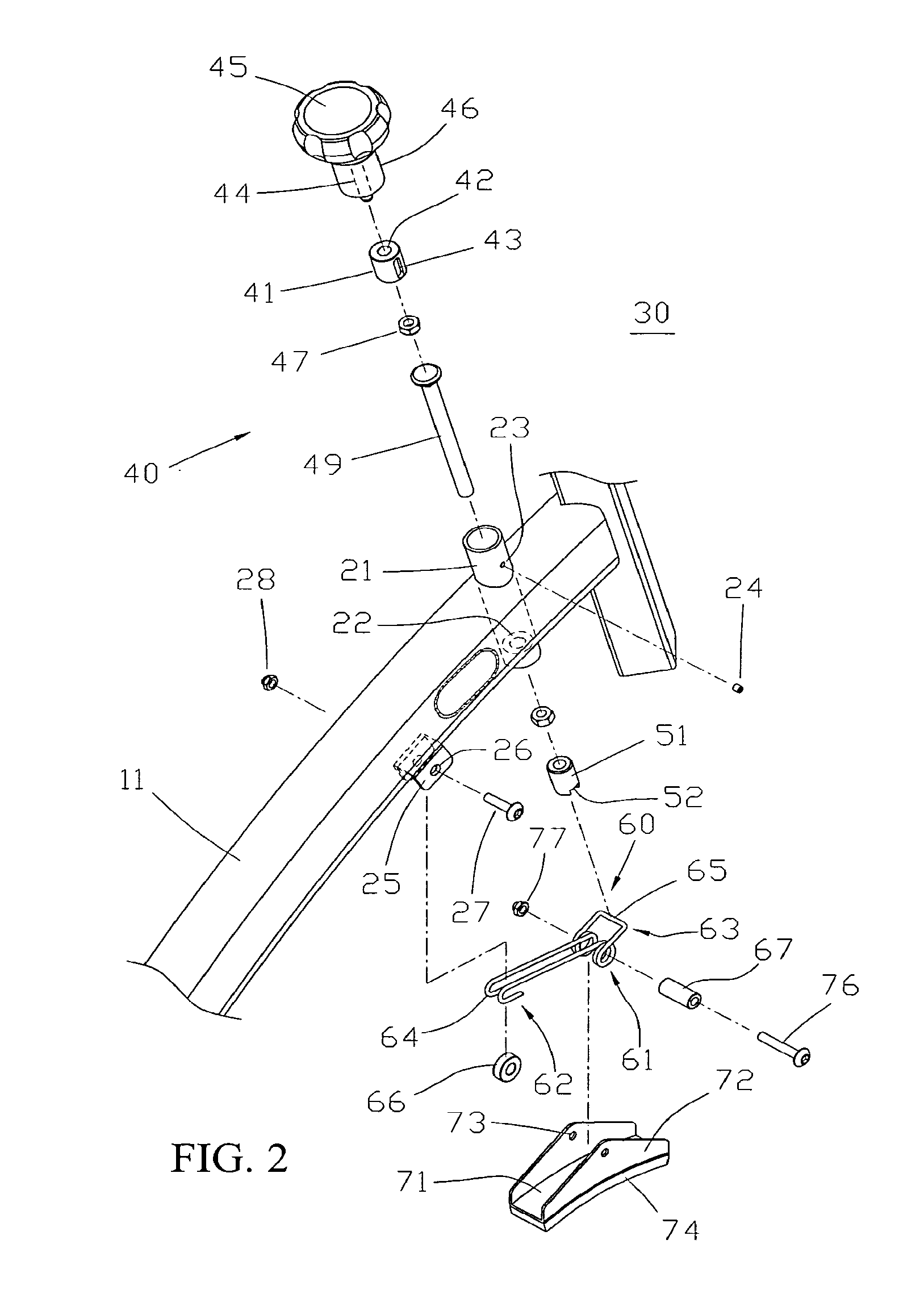 Exercise apparatus with adjustable resistance assembly