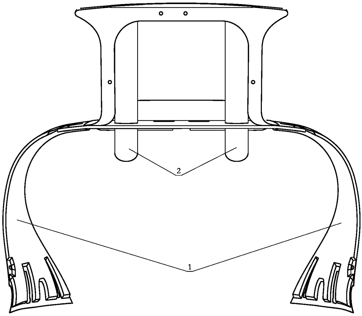 Ventilated and cooled fairing structure
