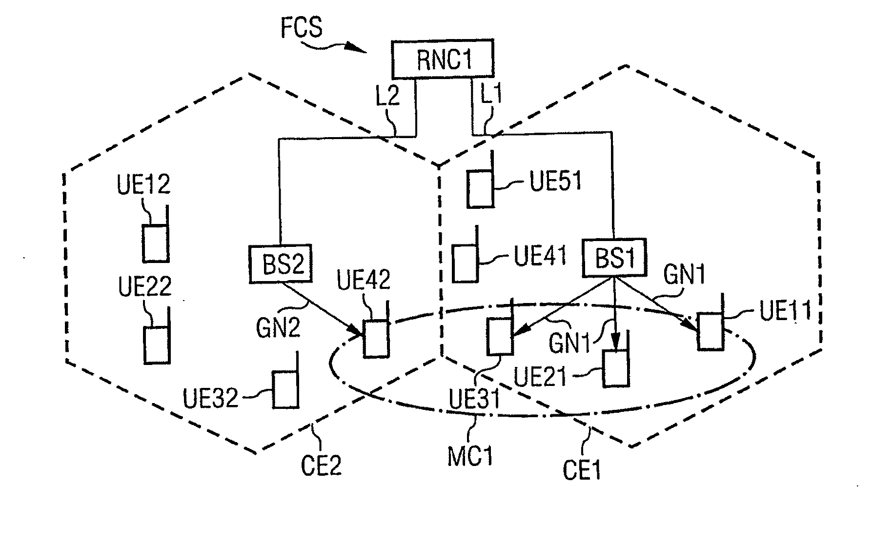 Method, Subscriber Device and Radio Communication System for Transmitting User Data Messages