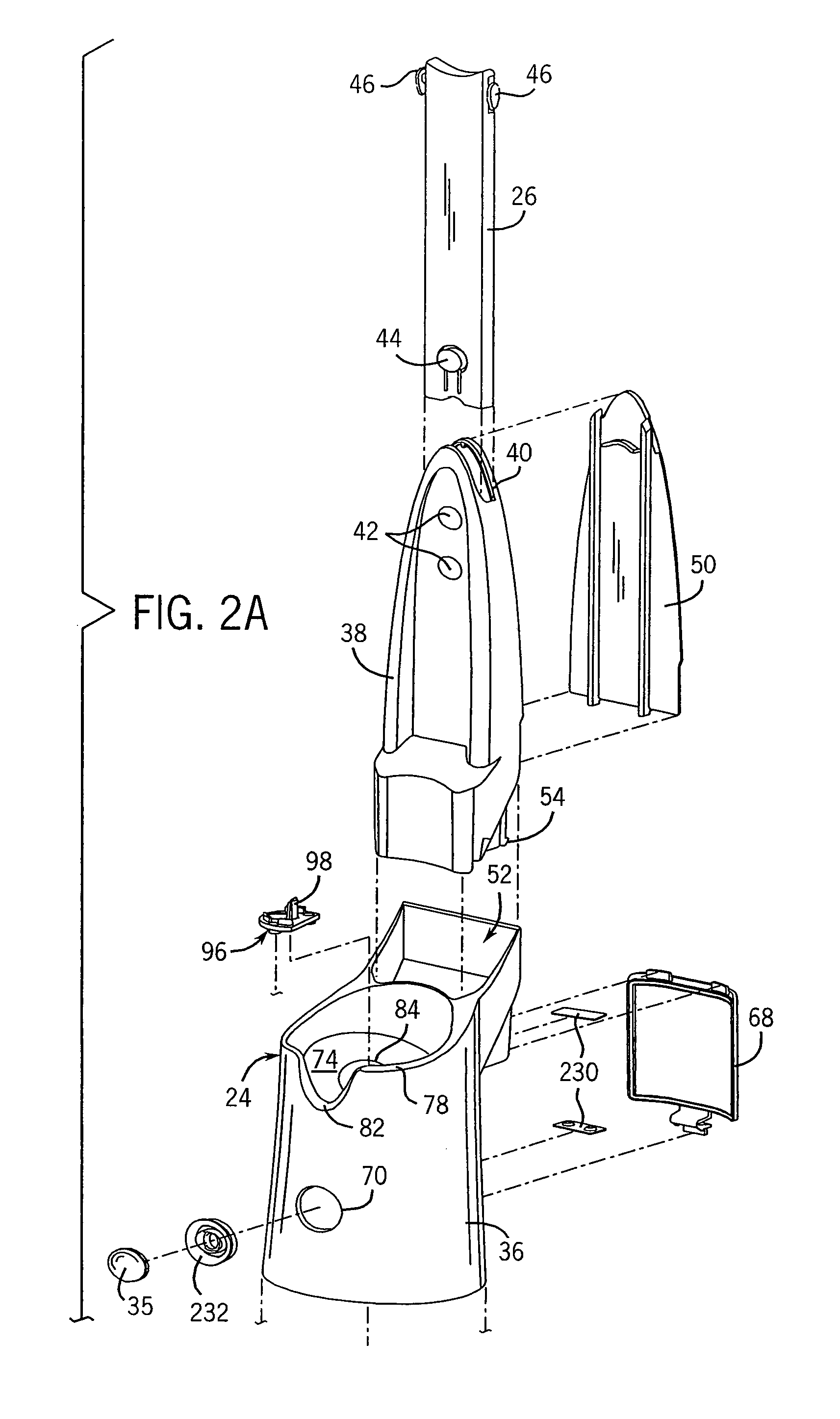 Automated cleansing sprayer having separate cleanser and air vent paths from bottle
