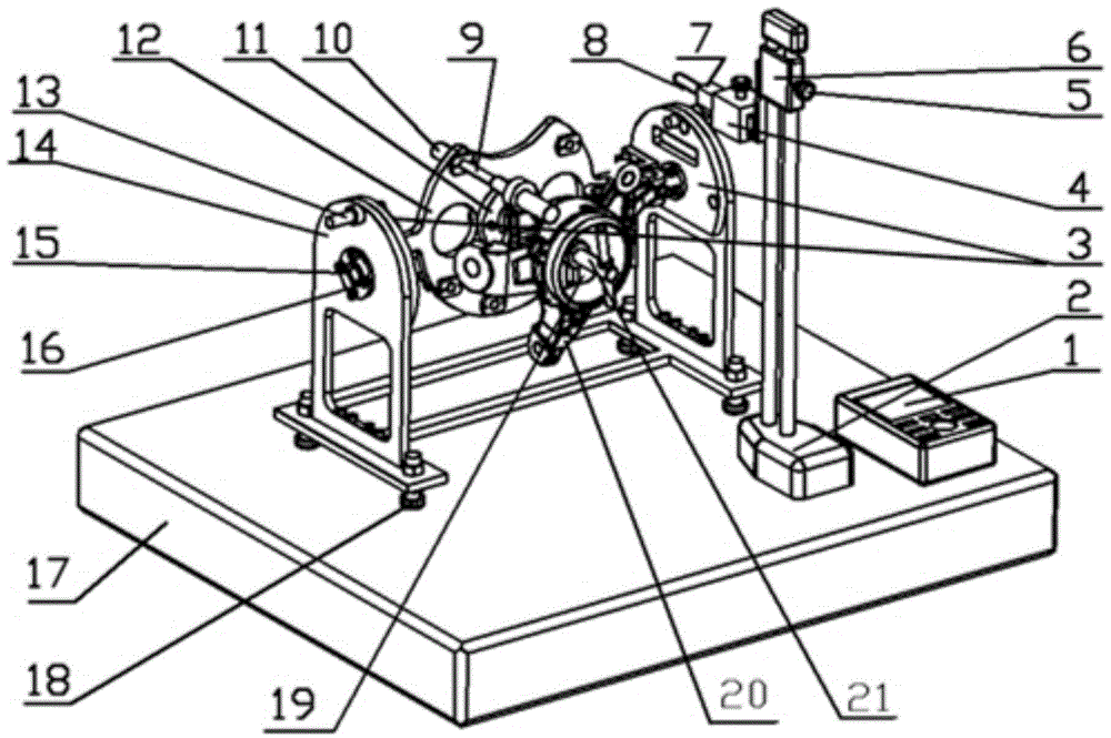 A special fixture for testing the surface roughness of steering knuckle