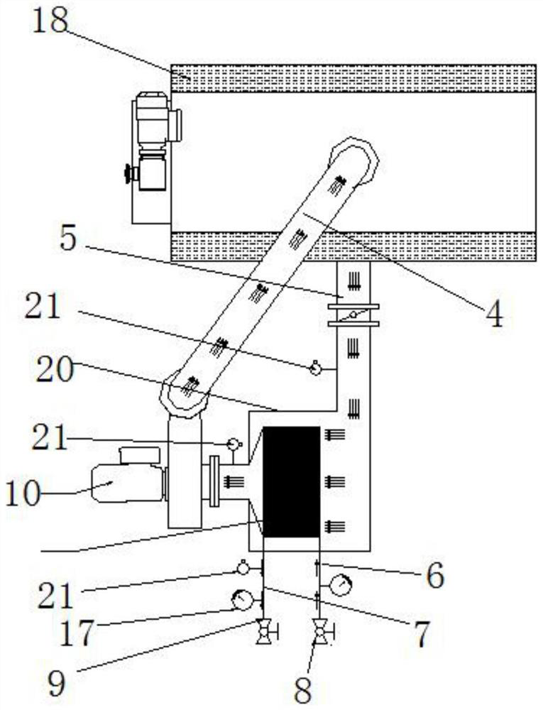 Quick cooling device for continuous degreasing sintering furnace